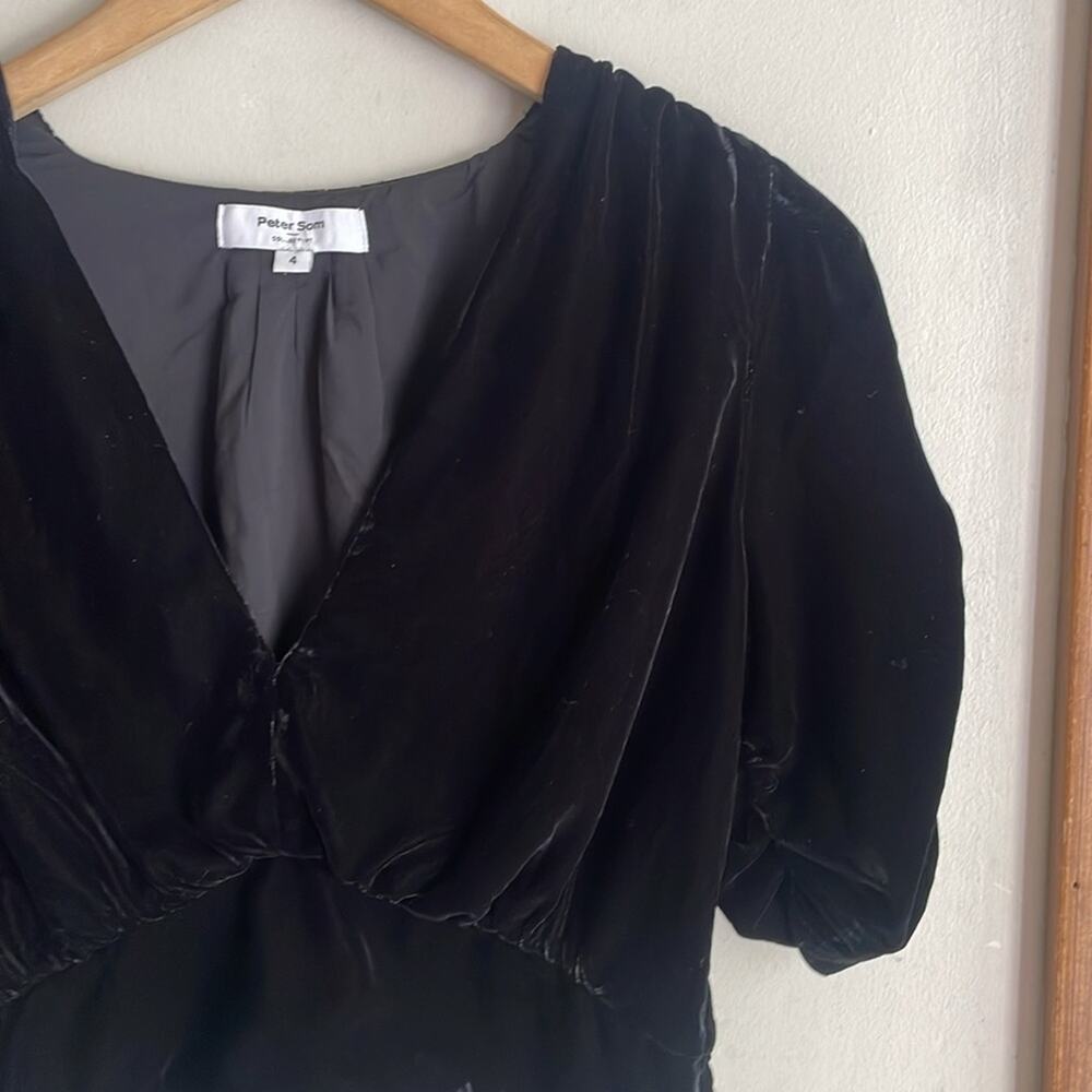 Peter Som Collective V-Neck Velvet Top - Picture 3 of 15